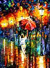 RED UMBRELLA by Leonid Afremov